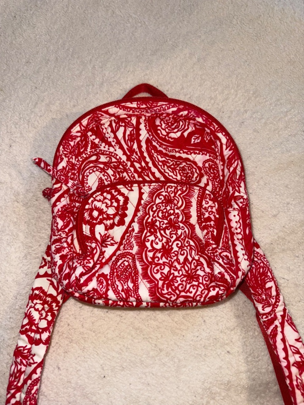 Vera Bradley Women's Premium Cotton Mini Banbury Backpack, Paisley Key, One Size - Picture 6 of 8